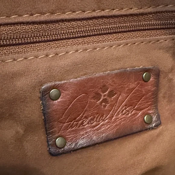 PATRICIA NASH Carducci Pocket Tote Shoulder Crossbody Bag 100% FullGrain Leather - Picture 6 of 12